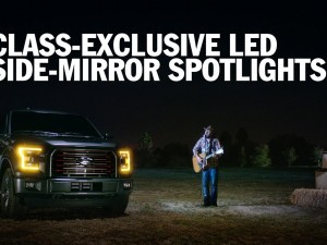 LED Side-Mirror Spotlights | F-150 Class-Exclusive Features - YouTube